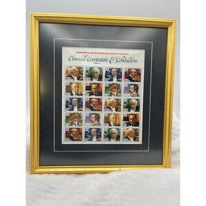 1997 Legends of American Music Series 32-Cent U.S. Stamp #3158-31658 New Framed